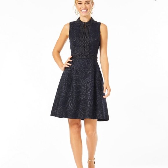 NWT Lilly Pulitzer Franci High Collar Dress - Picture 3 of 5